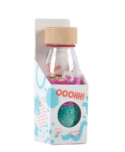 Petit Boum-Sound Bottle Unicorn Sensorik Spielzeug