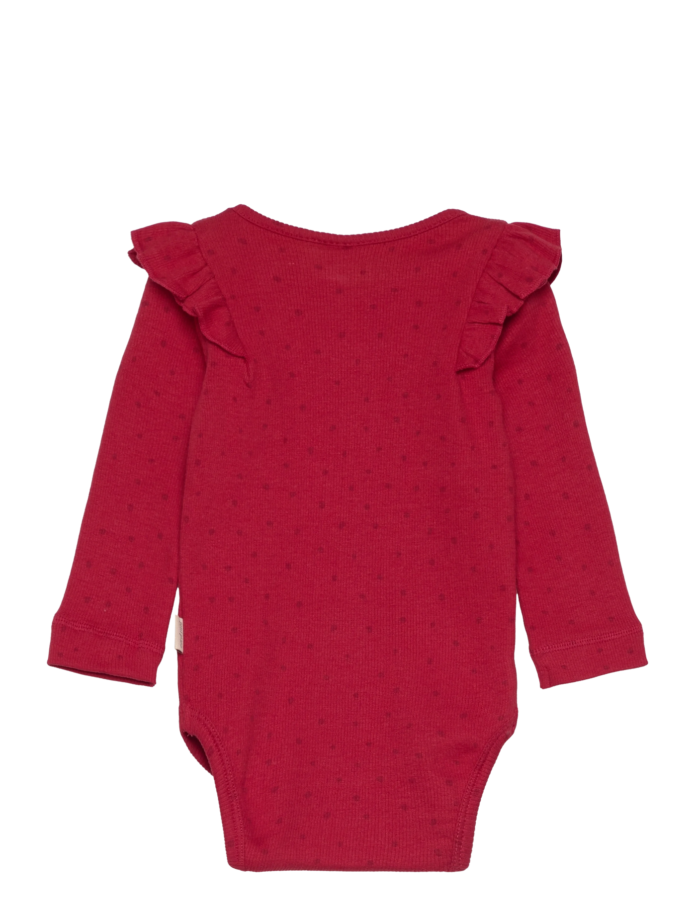 Petit Piao-Body L/S Frill Modal Dot-Chili pepper dot