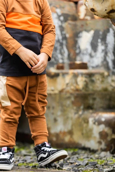 Quapi - SWEATPANTS - Camel Dark