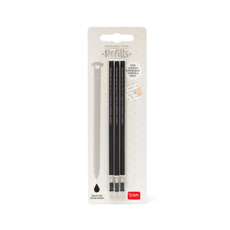 Legami Ersatzmine für löschbaren Gelstift - Erasable Pen Black