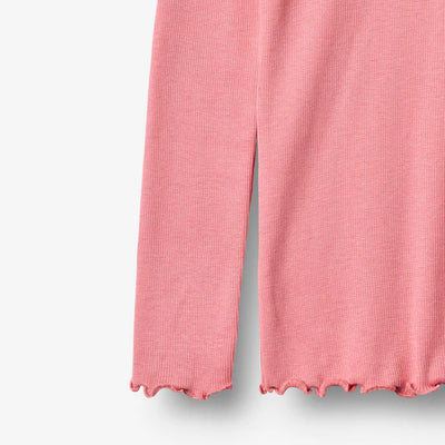 Wheat-Rib T-shirt L/S Reese-9568 soft pink