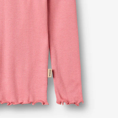 Wheat-Rib T-shirt L/S Reese-9568 soft pink