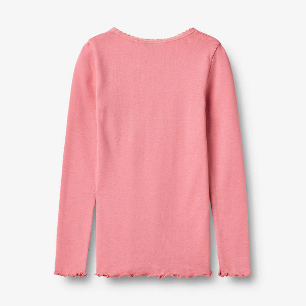 Wheat-Rib T-shirt L/S Reese-9568 soft pink
