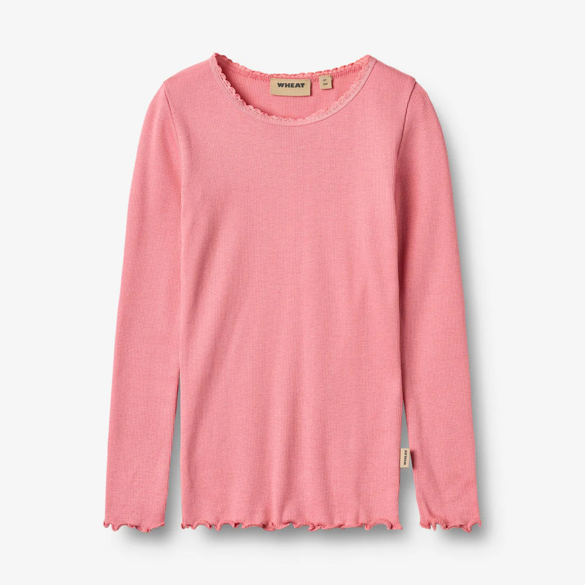 Wheat-Rib T-shirt L/S Reese-9568 soft pink