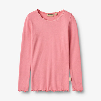 Wheat-Rib T-shirt L/S Reese-9568 soft pink
