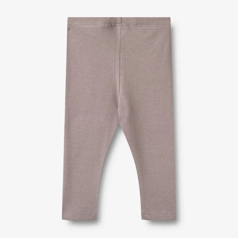 Wheat-Rib Leggings Maddy-9531 dusty purple