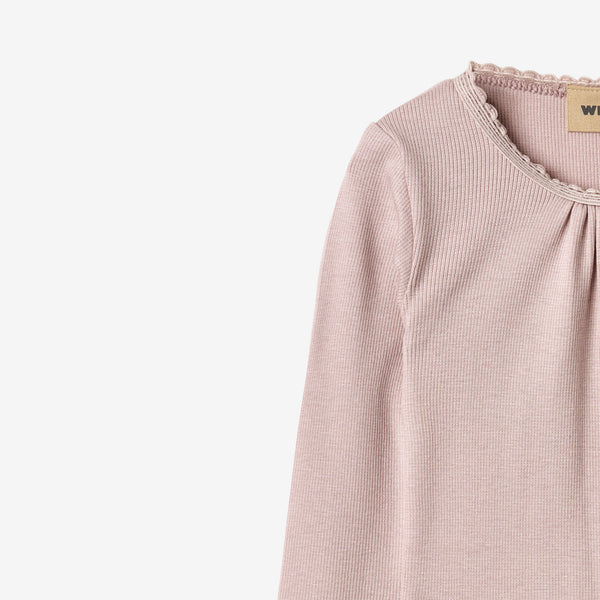 Wheat-Rib Body L/S Lotta-1354 soft lilac