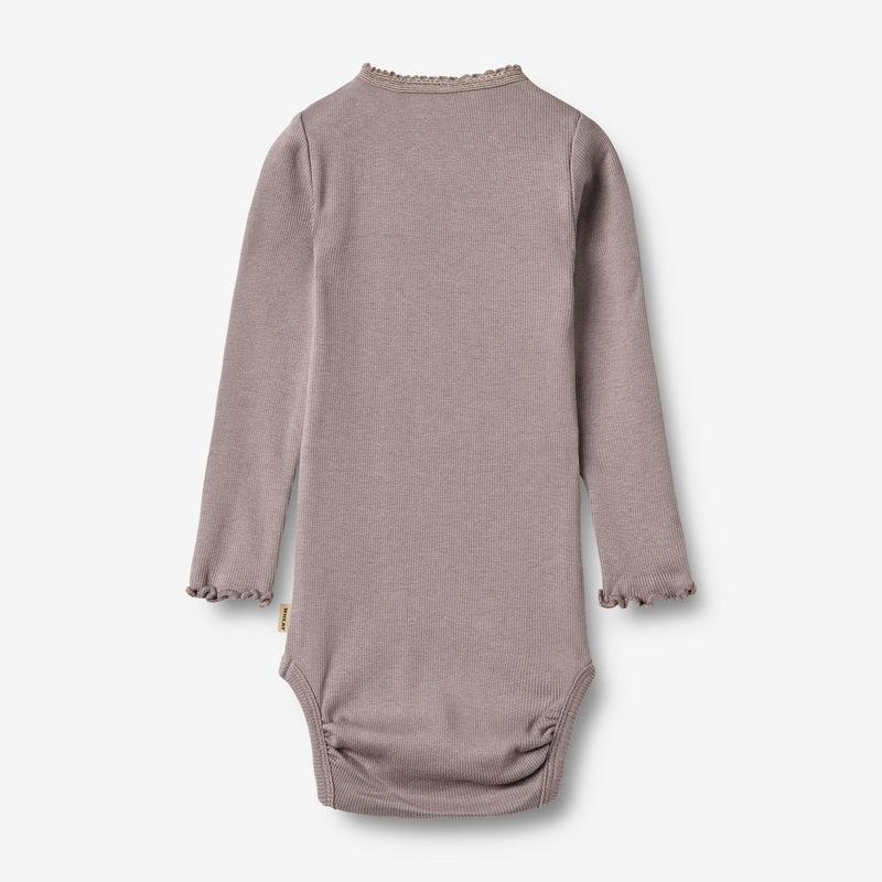 Wheat-Rib Body L/S Lotta-9531 dusty purple