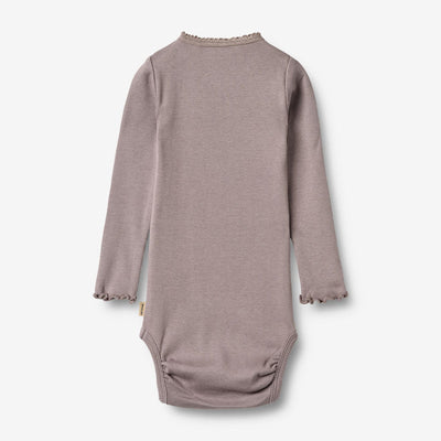 Wheat-Rib Body L/S Lotta-9531 dusty purple