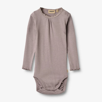 Wheat-Rib Body L/S Lotta- dusty purple