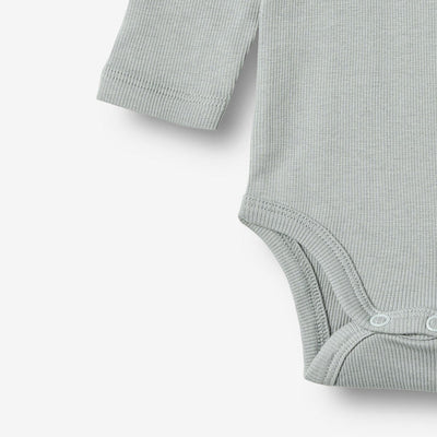 Wheat-Rippstrick-Body mit langen Ärmeln sofft rain