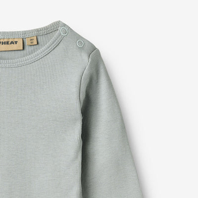 Wheat-Rippstrick-Body mit langen Ärmeln sofft rain