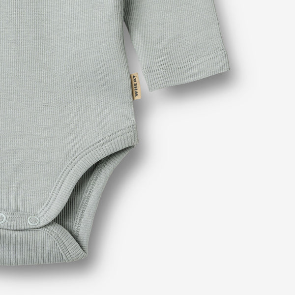 Wheat-Rippstrick-Body mit langen Ärmeln sofft rain