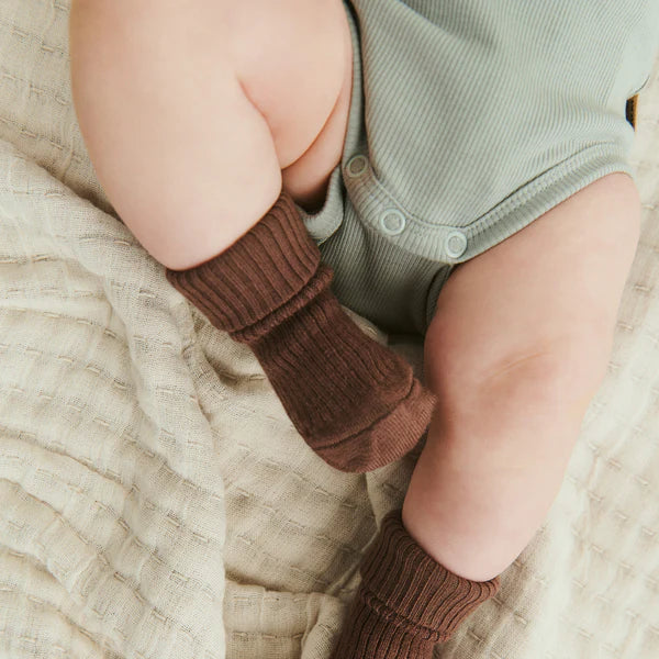 Wheat-Rippstrick-Body mit langen Ärmeln sofft rain