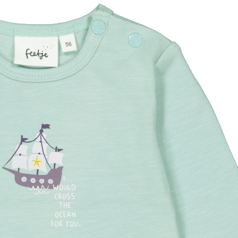 Feetje - Longsleeve - Tiny Pirate - Minze