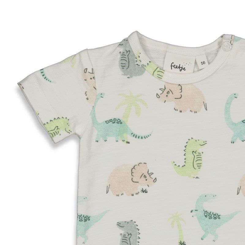 Feetje - T-Shirt AOP - Cool-A-Saurus - Offwhite