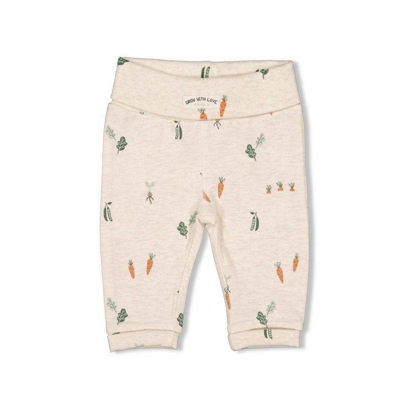 Feetje-Hose AOP - Eat Your Veggies-Natur Melange