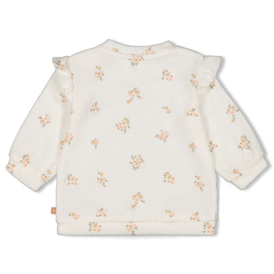 Feetje-Sweater AOP - Bloom With Love-Natur