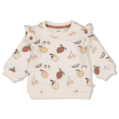 Feetje-Sweater AOP - Cutie Fruity-Natur