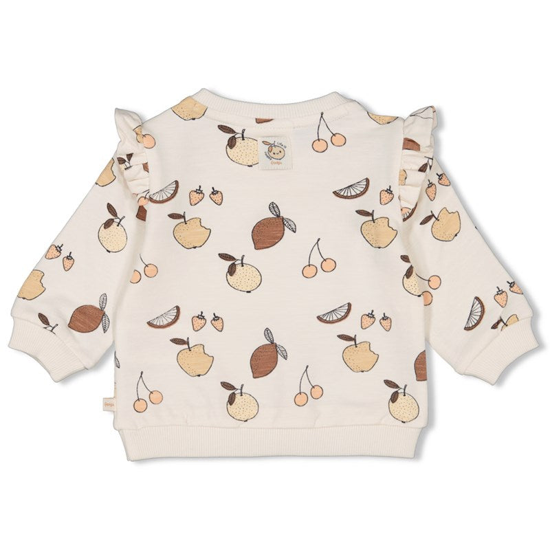 Feetje-Sweater AOP - Cutie Fruity-Natur