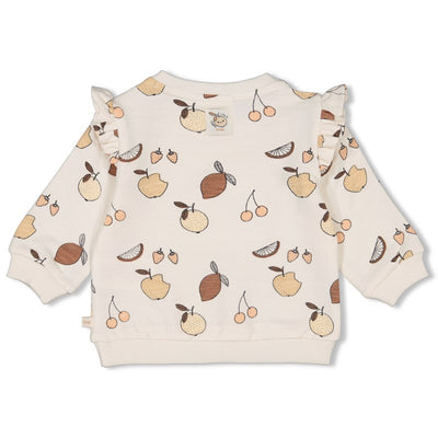 Feetje-Sweater AOP - Cutie Fruity-Natur