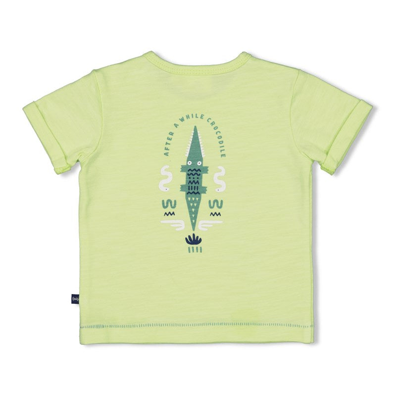 Feetje-T-Shirt - Later Gator-Lime