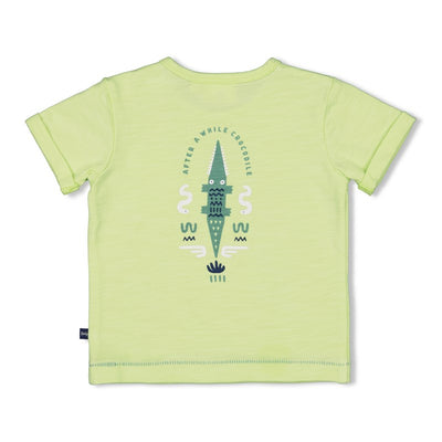 Feetje-T-Shirt - Later Gator-Lime