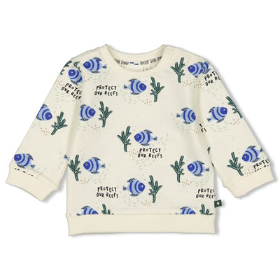 Feetje-Sweater AOP - Protect Our Reefs-Natur