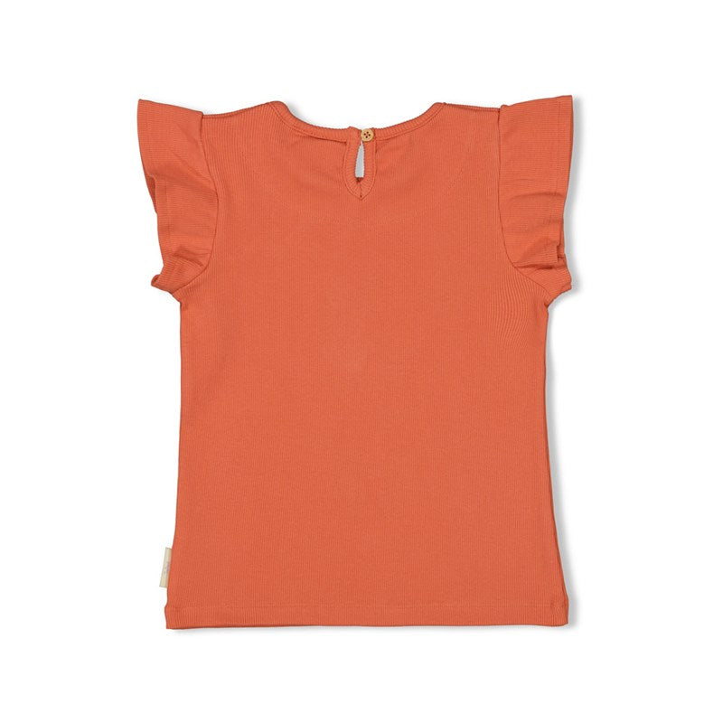 Jubel-T-Shirt - Sunny Side Up-Terrakotta