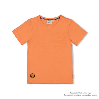 Sturdy-T-Shirt - Checkmate-Neon Orange
