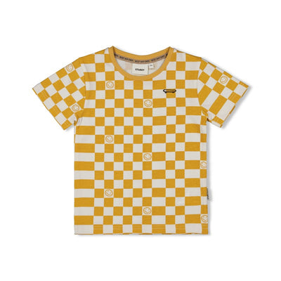 Sturdy-T-Shirt AOP - Checkmate-Gelb