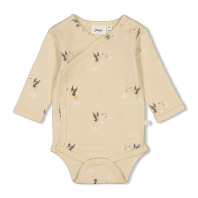 Feetje-Gerippte Wickelbody AOP - Special Delivery
