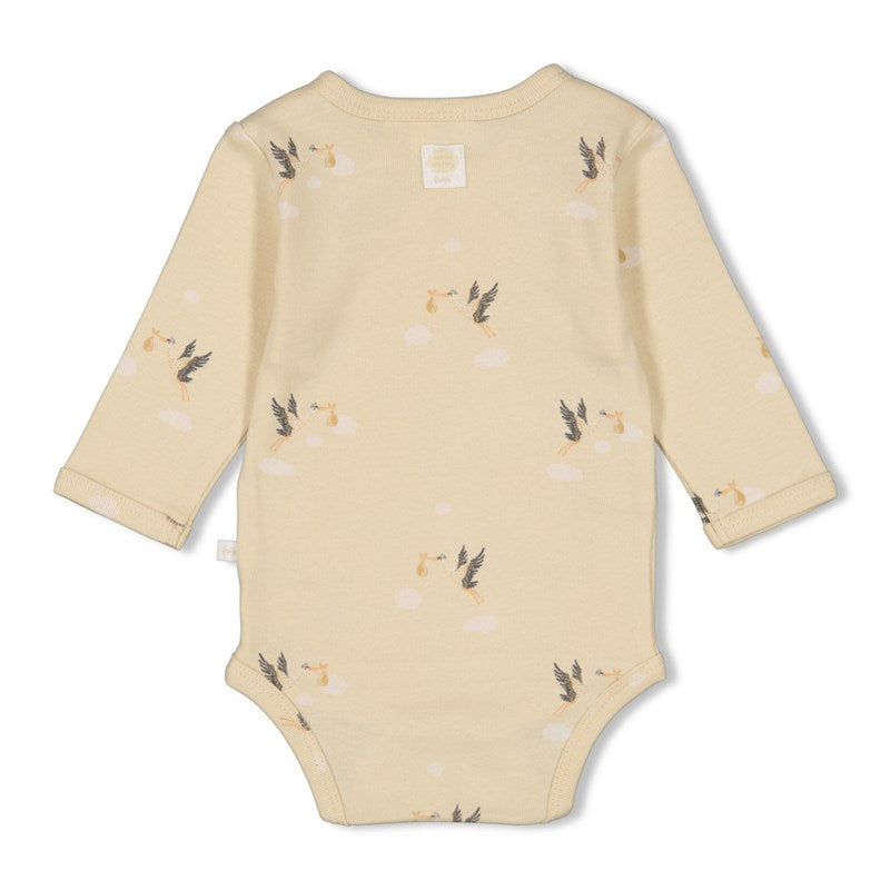 Feetje-Gerippte Wickelbody AOP - Special Delivery