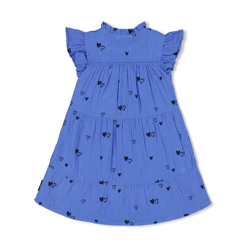 Jubel-Kleid AOP Musselin - Ciao Bella-Blau