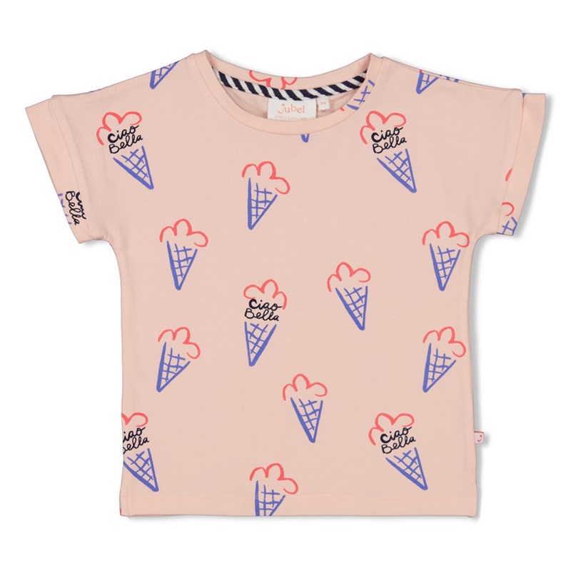 Jubel-T-Shirt AOP - Ciao Bella-Rosa