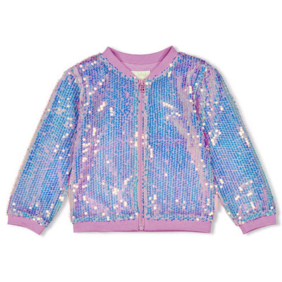 Jubel-Pailetten Blouson - Picknick Perfect-Flieder