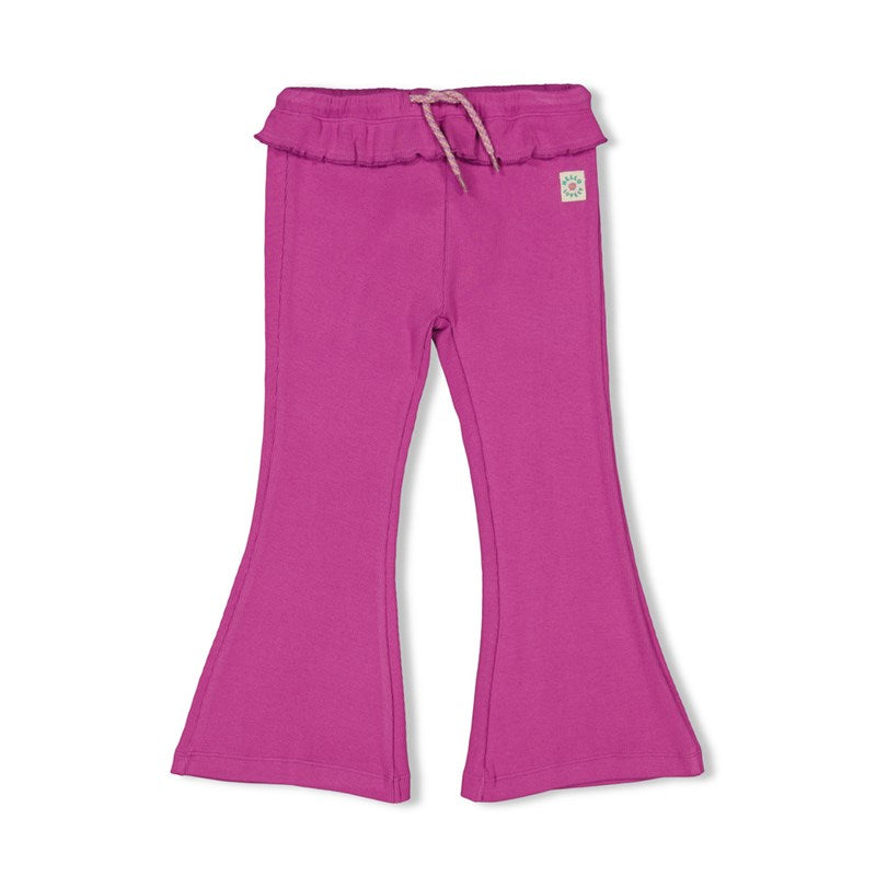 Jubel-Gerippte Hose mit Schlag - Picknick Perfect-Violett