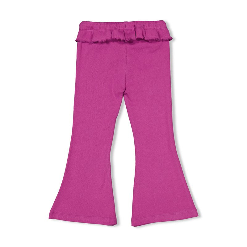 Jubel-Gerippte Hose mit Schlag - Picknick Perfect-Violett