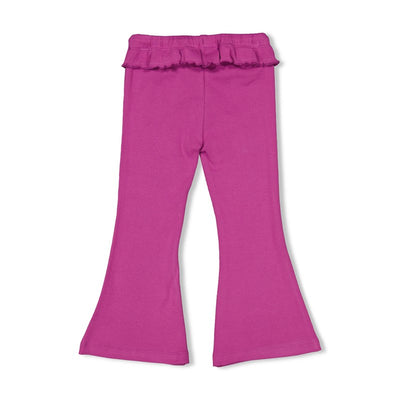 Jubel-Gerippte Hose mit Schlag - Picknick Perfect-Violett