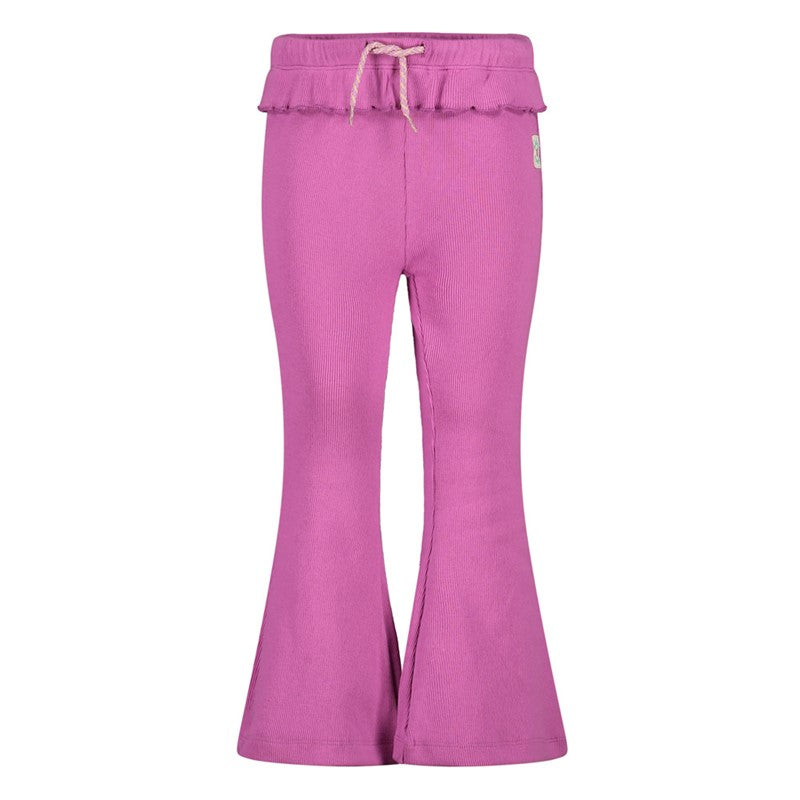 Jubel-Gerippte Hose mit Schlag - Picknick Perfect-Violett