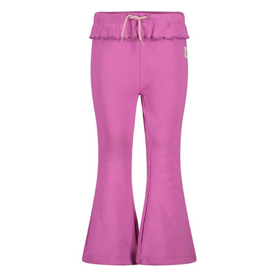 Jubel-Gerippte Hose mit Schlag - Picknick Perfect-Violett