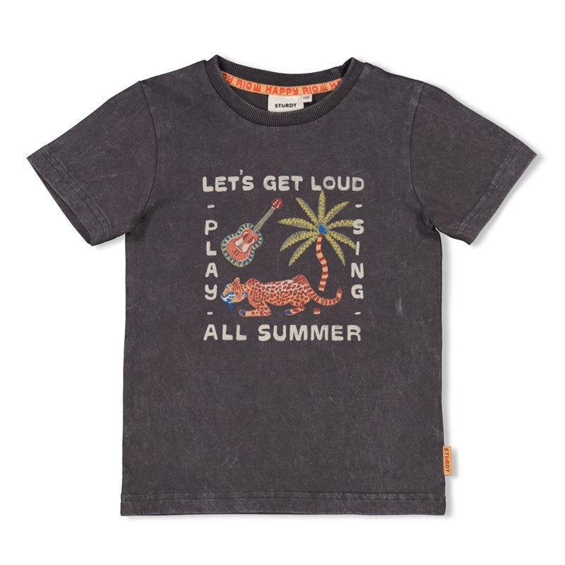 Sturdy-T-Shirt - Happy Rio-Anthrazit