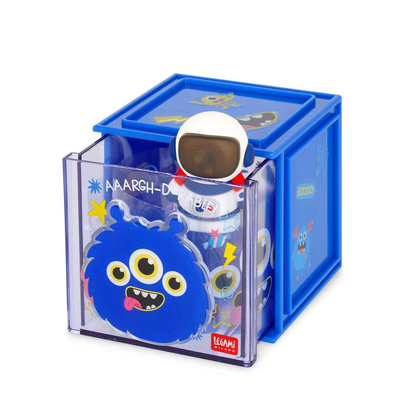 Erweiterbare Schreibtischbox - Cutie Cube Monster