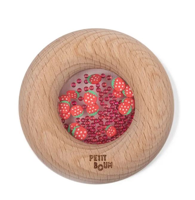 Petit Boum -Petit Boum Sensory Donut Strawberries Sensorik Spielzeug