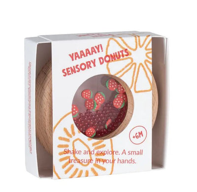 Petit Boum -Petit Boum Sensory Donut Strawberries Sensorik Spielzeug