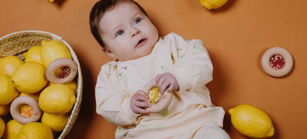 Petit Boum -Petit Boum Sensory Donut Strawberries Sensorik Spielzeug