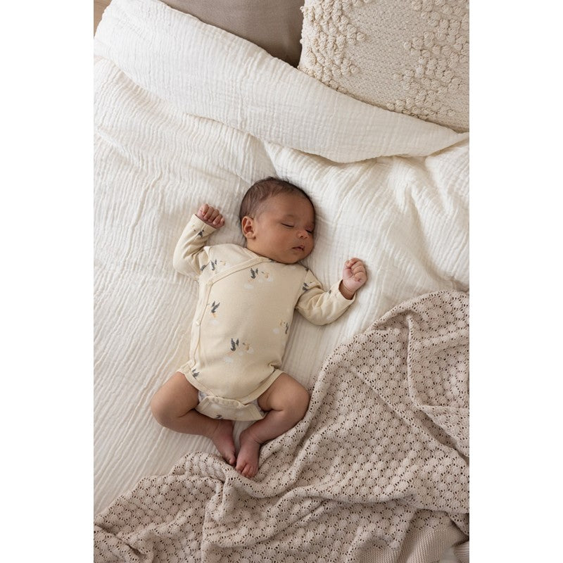 Feetje-Gerippte Wickelbody AOP - Special Delivery