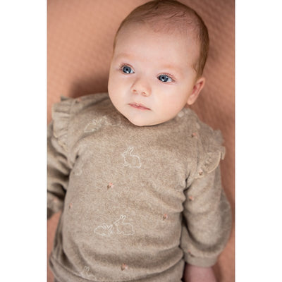 Feetje-Sweater Frottee AOP - Little Rosebud