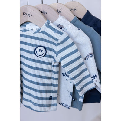Feetje-Gerippte Longsleeve Ringel -  Let's Go!