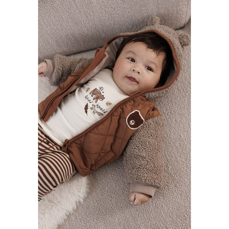 Feetje-Bouclé Jacke mit Kapuze - Wild World